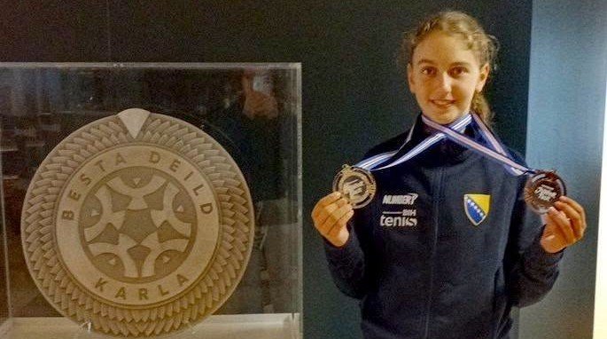 Natalija Sulaver sa medaljama — Icelandic Open U14