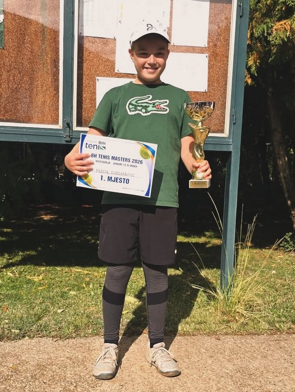 Fejsal Bajramović, šampion BH Tennis Masters U12 2026