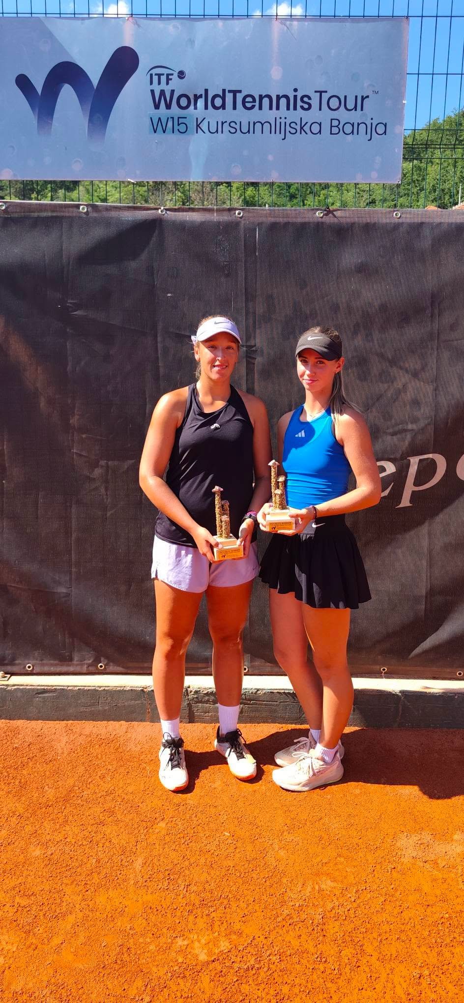 Tea Kovačević i Anja Stanković sa trofejima na ITF W15 Kuršumlijska Banja