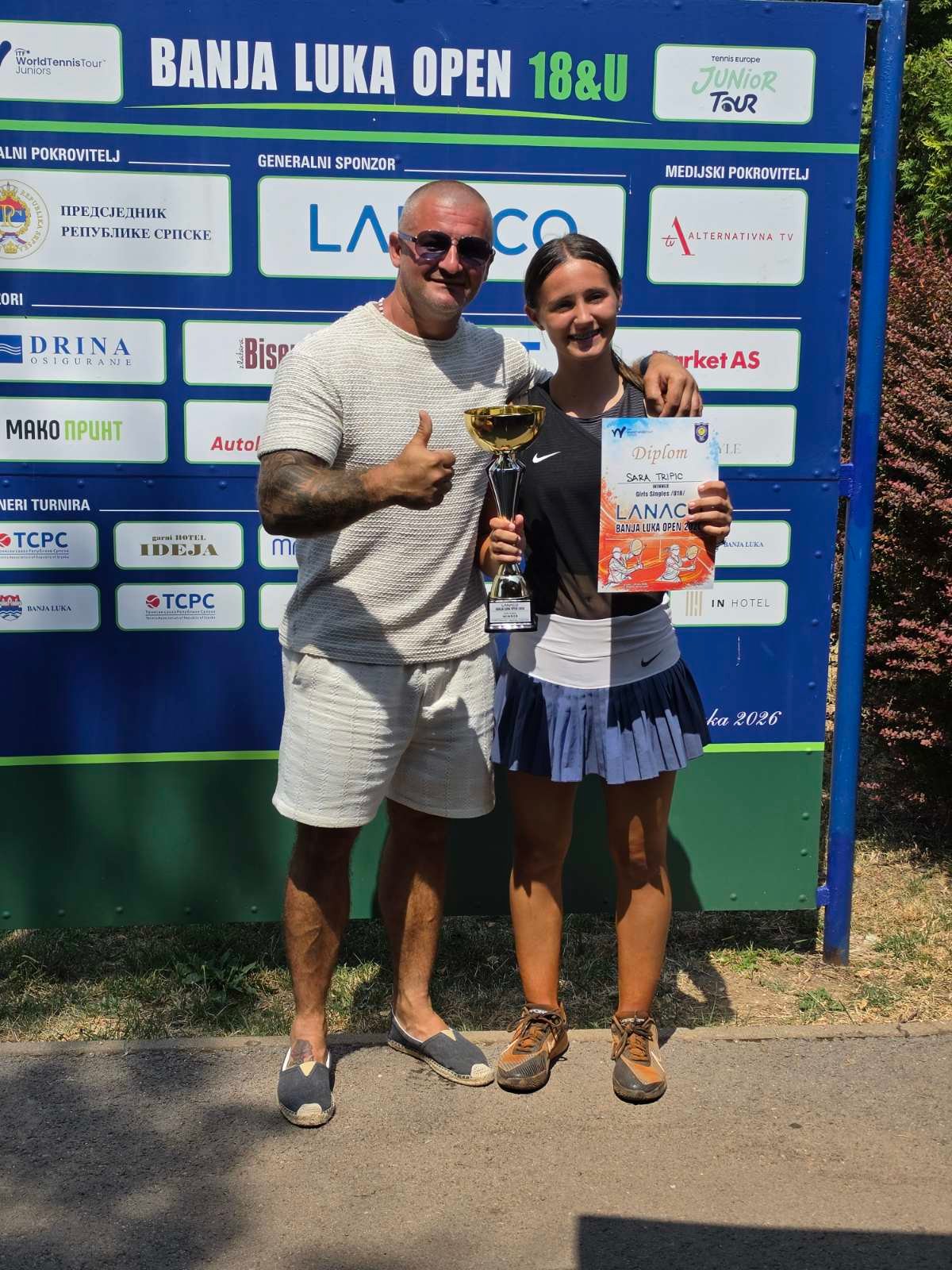 Денис Спахић и Сара Трипић — ITF J30 Бања Лука 2026