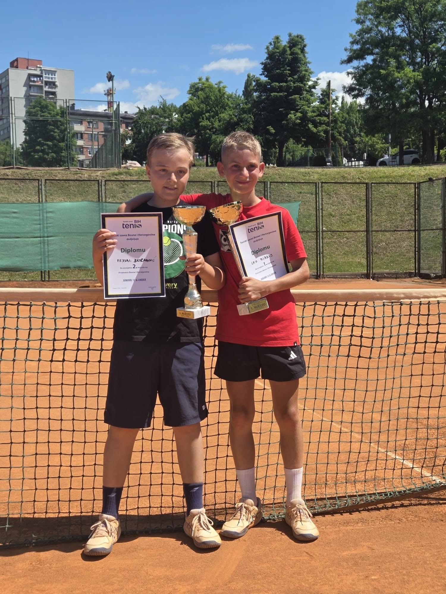 Leo Mihalj i Fejsal Bajramović — finalisti U12 BiH 2026.