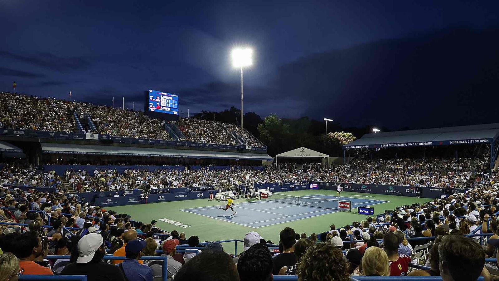 Stadion Mubadala Citi DC Open u Vašingtonu pod reflektorima