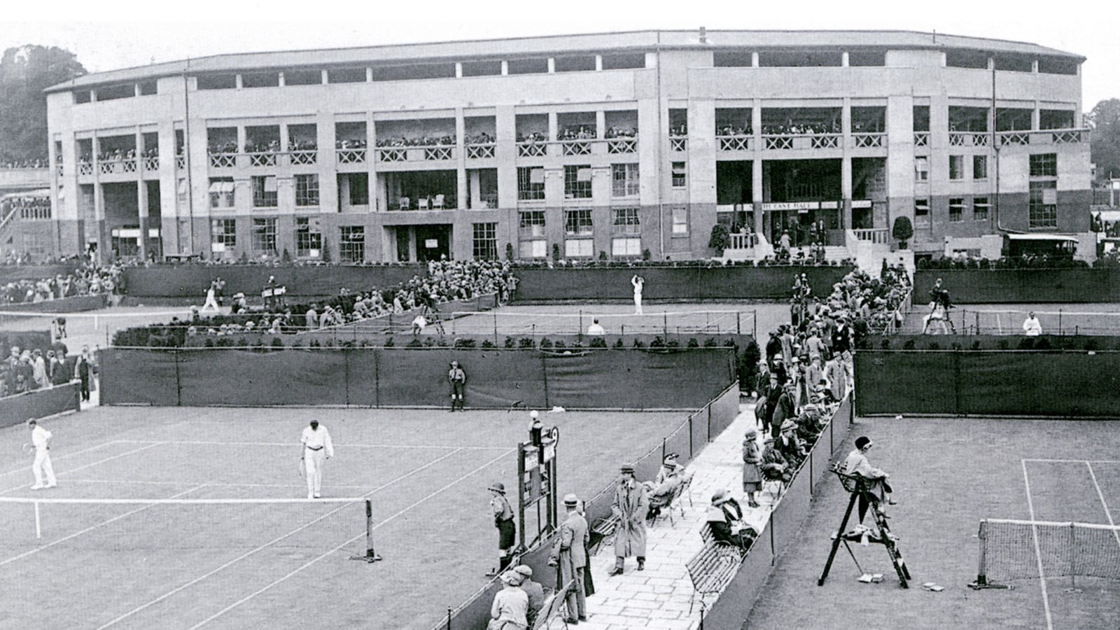 Wimbledon — historijska fotografija terena, 1930-e